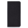 For Huawei Mate 20 Pro Solid Color Frosted Magnetic Horizontal Flip Leather Case with Card Slots & Holder(Black)