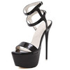 Sexy Nightclub Super High Heels, Size:35(Black)