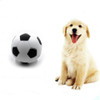 8.5cm Silicone Soccer Toy Pet Dog Sounding Toys