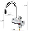 Kitchen Instant Electric Hot Water Faucet Hot & Cold Water Heater EU Plug Specification: Lamp Display Leakage Protection Lower Water Inlet