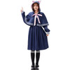 Pointy Ear Cat Cosplay Costume Skirt + Socks + Shawl Suit(Color:Dark Blue Size:Free Size)