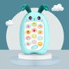2 PCS Baby Early Education Chinese-English Bilingual Multifunctional Telephone Toy, Colour: Green Rabbit