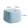 Household Sealed Insect-proof Moisture-proof Rice Box Rice Barrel Rice Cylinder with Lid(Light Blue)