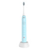 Ultrasonic Waterproof Smart Timer Wireless Inductive Charging Toothbrush (Blue)