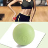 Fascia Ball Muscle Relaxation Yoga Ball Back Massage Silicone Ball, Specification: Flat Matcha Green Ball