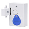 T3 ABS Magnetic Card Induction Lock Invisible Single Open Cabinet Door Lock (White)