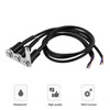 Motorcycle Switch Handlebar Adjustable Mount Waterproof Switches 3 Buttons for Headlight Horn Turn Signle with LED