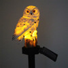 Solar Powered Owl Shape LED Night Light Garden Lawn Lamp(White)