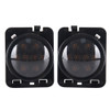 2 PCS 8W DC 12V Car SUV Refit LDE Wheel Eyebrow Turn Signal for Jeep Wrangler JK 07-17, Specification: Butt Assembly with Aperture