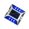 Solar Square Road Stud Light Car Guidance Light Road Deceleration Light, Flashing Bright Version (Blue)