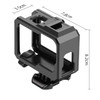 For GoPro HERO9 Black ABS Plastic Border Frame Mount Protective Case with Buckle Basic Mount & Screw (Black)