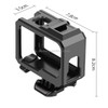 For GoPro HERO9 Black ABS Plastic Border Frame Mount Protective Case with Buckle Basic Mount & Screw (Black)
