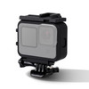 For GoPro HERO9 Black Plastic Frame Mount Protective Case with Base Buckle & Long Screw(Black)