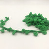 20 Yards Pompom Lace Ribbon Fur Ball Trim For Craft DIY Curtain Home Decorative Clothes Sewing Accessories(Grass Green)