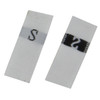 10 Roll 3.2 x 1.2cm Size Labels Polyester Cloth Clothing Label 1 Roll (about 380 PCs), Size:XXL(White)