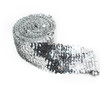 ZP000875 8 Rows Elastic Sequin Lace Webbing DIY Clothing Accessories, Length: 5m, Width: 7.5cm(Silver)