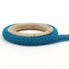 WG000312 Polyester Silk Centipede Shape Lace Belt DIY Clothing Accessories, Length: 25m, Width: 1.2cm(Lake Blue)