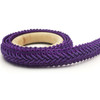 WG000312 Polyester Silk Centipede Shape Lace Belt DIY Clothing Accessories, Length: 25m, Width: 1.2cm(Dark Purple)