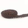 WG000108 Polyester Silk Centipede Shape Lace Belt DIY Clothing Accessories, Length: 50m, Width: 0.8cm(Coffee)