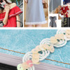 ZP0003015 Wave Shape Sequins Lace Belt DIY Clothing Accessories, Length: 25m, Width: 1.5cm(Beige)