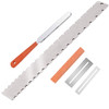 Guitar Neck Measuring Ruler Guitar Sharpening File Guitar Neck Notch Ruler Fret Polishing Pad