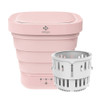 MOYU XPB08-F2 Portable Mini Automatic Household Folding Bucket Type Travel Washing Machine (Pink)