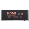 4X1 4K/60Hz HDMI 2.0 Switch with Remote Control, EU Plug