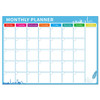 Magnetic Monthly Planner Refrigerator Magnet PET Magnetic Soft Whiteboard, Size: 29.7cm x 42cm (Blue)