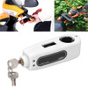 Speedpark Motorcycles Handle Anti-theft Lock Horn Lock (White)