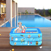 Household Indoor and Outdoor Aerospace Pattern Baby Square Inflatable Swimming Pool, Size:130 x 85 x 50cm