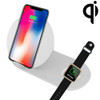 N26-1 Qi Standard Quick Wireless Charger 10W, For iPhone, Galaxy, Xiaomi, Google, LG, Apple Watch and other QI Standard Smart Phones (White)