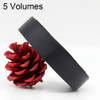 5 Volumes Color Satin Ribbons Handmade DIY Wedding Cake Decoration Holiday Gift Packages , Size: 22m x 2cm(Black)