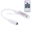 3 Keys Mini Controller Dimmer for 3528 / 5050 SMD RGB LED Strip Light with DC Connector & RF Remote Control, DC 12V