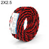 NUOFUKE 100m 2 Core 2.5 Square RVS Pure Oxygen-free Copper Core Twisted-pair Household Electrical Cable(Red and Black)