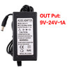 3V-12V 2A AC To DC Adjustable Voltage Power Adapter Universal Power Supply Display Screen Power Switching Charger, Plug Type:US