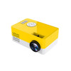 S261/J16 Home Mini HD 1080P Portable LED Projector, Support TF Card / AV / U Disk, Plug Specification:UK Plug(Yellow White)