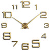 Acrylic Digital Wall Clock Home Living Room Wall Sticker Clock(Gold)