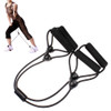 X Shaped Rubber Body Building Training Pull Rope Exerciser(Black)