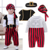 Male Baby Spring And Autumn Halloween Costume Pirate Captain Cute One-piece Suit, Size:100 Yards