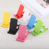 100 PCS Mini Universal Adjustable Foldable Phone Desk Holder, For iPhone, iPad, Samsung, Huawei, Xiaomi other Smartphones and Tablets, Random Color Delivery