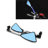 2 PCS Motorcycle Parts CNC Technology Aluminum Alloy Rearview Mirror Side Mirror (White)