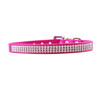 PU Diamond Studded Pet Collar Dog Collar Pet Products, Size: S, 1.5 * 37cm(Magenta)