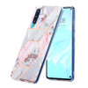 For Huawei P30 Hot Stamping Geometric Marble IMD Craft TPU Protective Case(Hexagon)