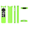 Cat Ears Shape Silicone Protective Case Cover For Apple TV 4K 4th Siri Remote Controller(Luminous Green)