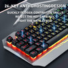 AULA F3010 USB Ice Blue Light Wired Mechanical Gaming Keyboard with Mobile Phone Placement(Black)