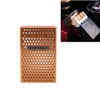 Aluminum Alloy Hollow Cigarette Case, Color:Gold, Capacity:20 PCS Cigarette