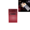 Aluminum Alloy Hollow Cigarette Case, Color:Red, Capacity:20 PCS Cigarette