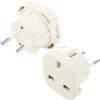 High Quality UK Plug to EU Plug AC Wall Universal Travel Power Socket Plug Adaptor(White)