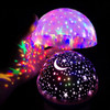 Stars Starry Sky LED Battery USB  Night Light Projector Luminaria Moon Novelty Table Night Lamp for Children(Blue)