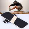 Surfing Ski Balance Board Roller Wooden Yoga Board, Specification: 07A Black Sand